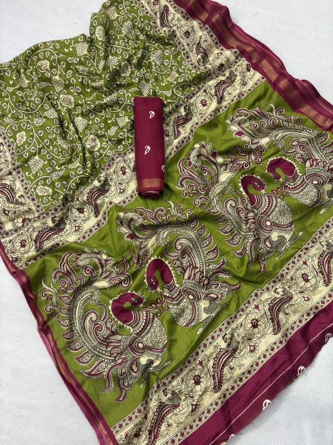 Vastrangan ajrakh style block print saree manufacturers surat